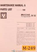 Mazak-Mazak M-5, Turning Center, Maintenance and Parts List Manual Year (1979)-24\" x 100\"-24\" x 40\"-24\" x 60\"-24\" x 80\"-M-5-01
